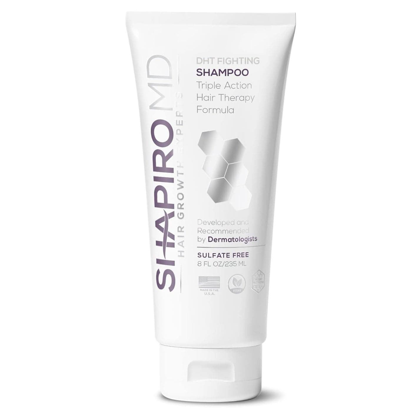 Shapiro MD Hair Growth Experts Hair Loss Shampoo DHT Fighting Vegan Formula for Thinning Hair Developed by Dermatologists Experience Healthier Fuller and Thicker Looking Hair 1 Month Supply