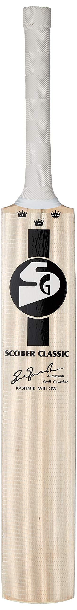 SG Scorer Classic Kashmir Willow Cricket Bat ( Size: Size 3,Leather Ball )