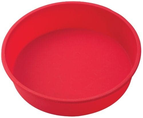 Mrs. Anderson's Baking Silicone 9-Inch Round Cake Pan, BPA Free, Non-Stick European-Grade Silicone, 9.5 x 2.25-Inches