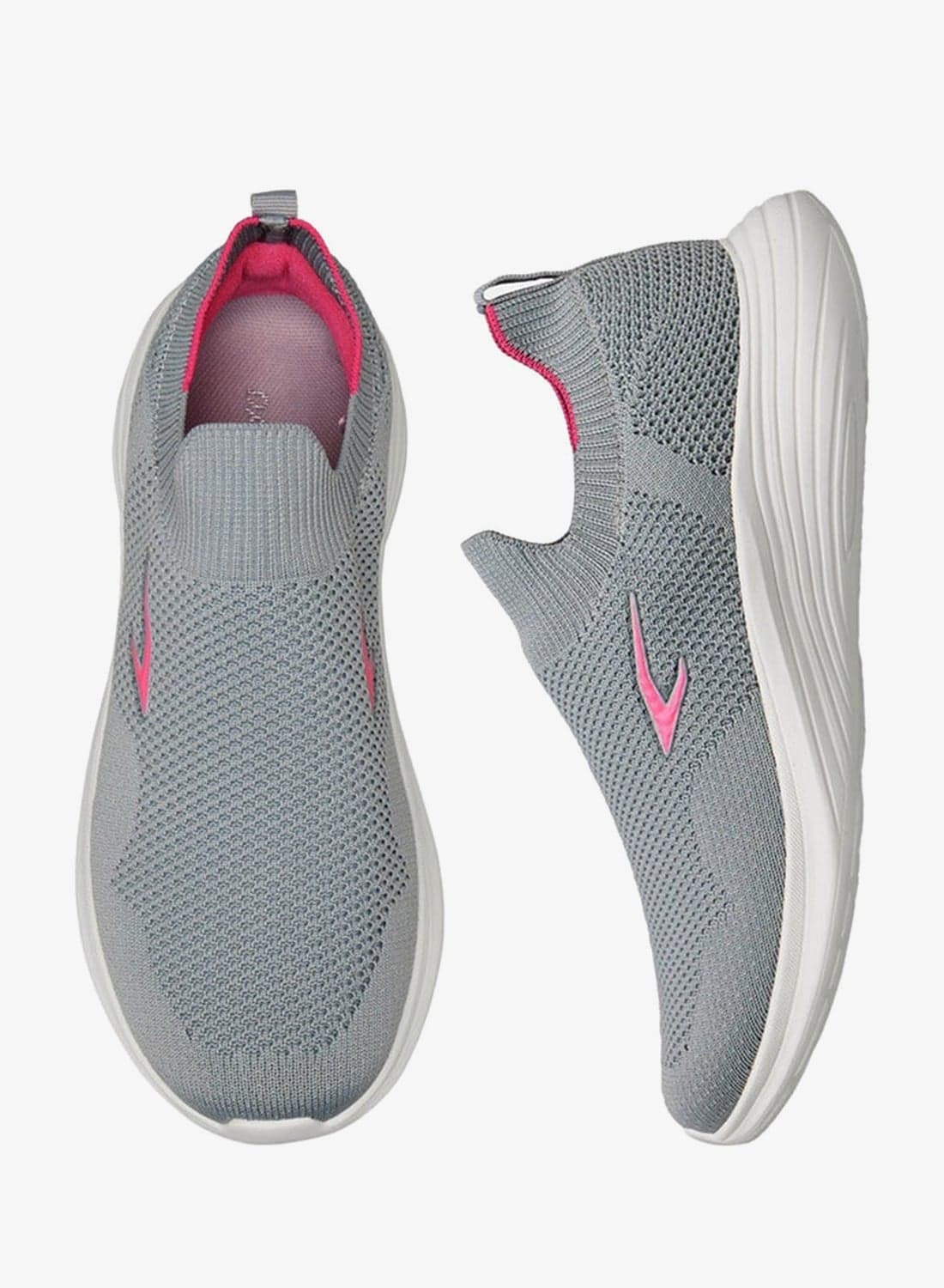 Women Sock Hem Slip-On Sports Shoes with Pull Tab