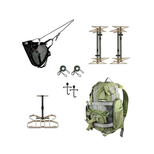 XOP Full RUT Full Mobile Saddle Hunting System Invader Saddle Platform Mutant Saddle Harness 4 Pack of X2 Sticks J Hook Stick Carrying System Striker Pack 2025