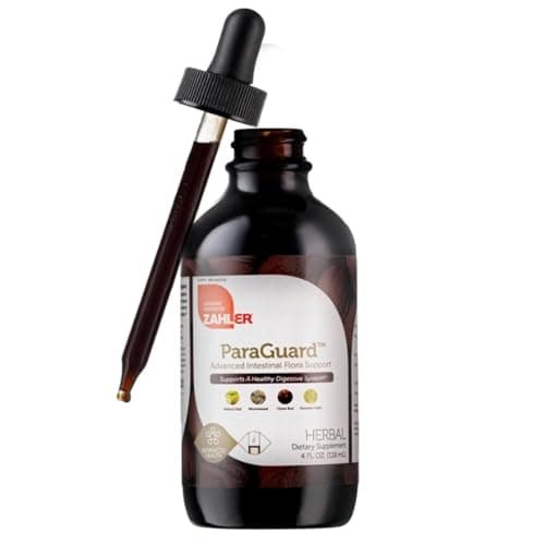 Zahler ParaGuard Liquid Drops Gut Health Supplement Formula has Wormwood Garlic Bulb Pumpkin Seed Clove More Natural Support for Humans Certified Kosher 4 Oz 4 oz Drop