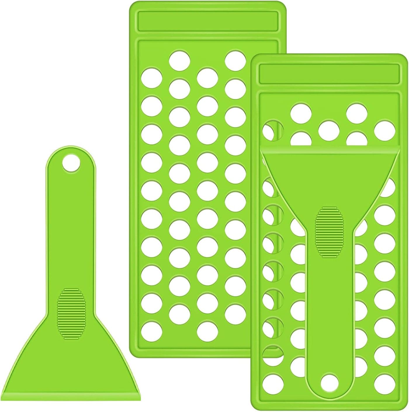 Maitys 2 Sets Lip Balm Tray and Spatula Portable Lip Balm Filling Tray and Spatula Set Lip Balm Tube Holder Lip Balm Tubes Tray Lip Balm Containers Lip Gloss Making KitGreen