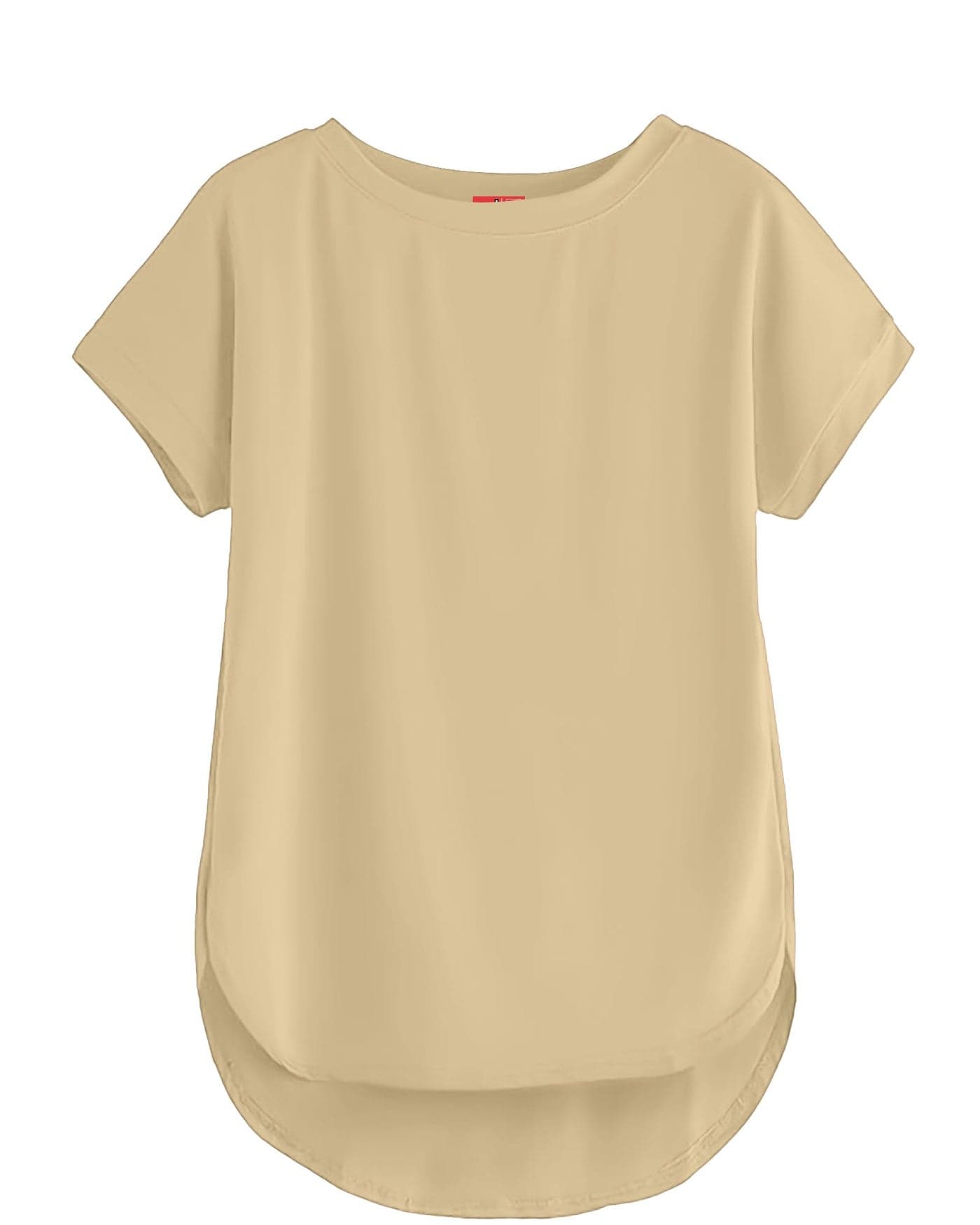 SHODOX® Women's Cotton Blend Solid Regular fit Round Neck Short Sleeve T-Shirt (Pack of 1)