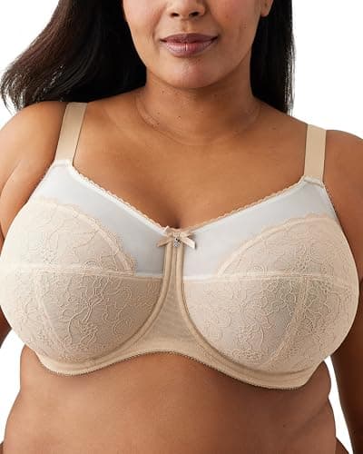 Wacoal womens Retro Chic Full Figure Underwire bras, Toast, 34DD US
