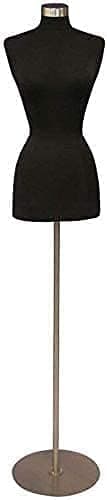 Loop Group Female Mannequin with Metal Plate Stand Mannequin Premium Store Display Dummy Dummy Model Hanger Dress Kurti Display Stand (Black)