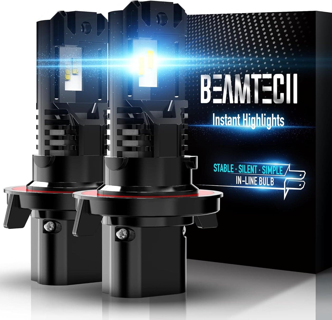 BEAMTECH H13 9008 Powersport Bulb for Off-Road or Fog Light - 2 PCS