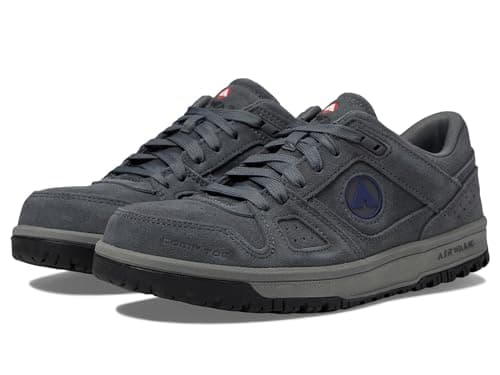 Airwalk Mongo Low Top Composite Toe Mens Industrial Work Shoes CharcoalGrey Size 85 Medium Comfortable Light Work Shoes for Men Electric Hazard Slip Resistant