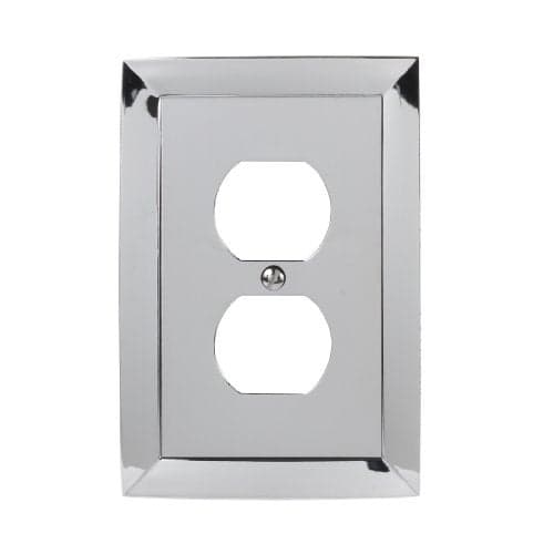 Amerelle 61TCH Studio Wallplate, 1 Toggle, Cast Metal, Polished Chrome, 1-Pack