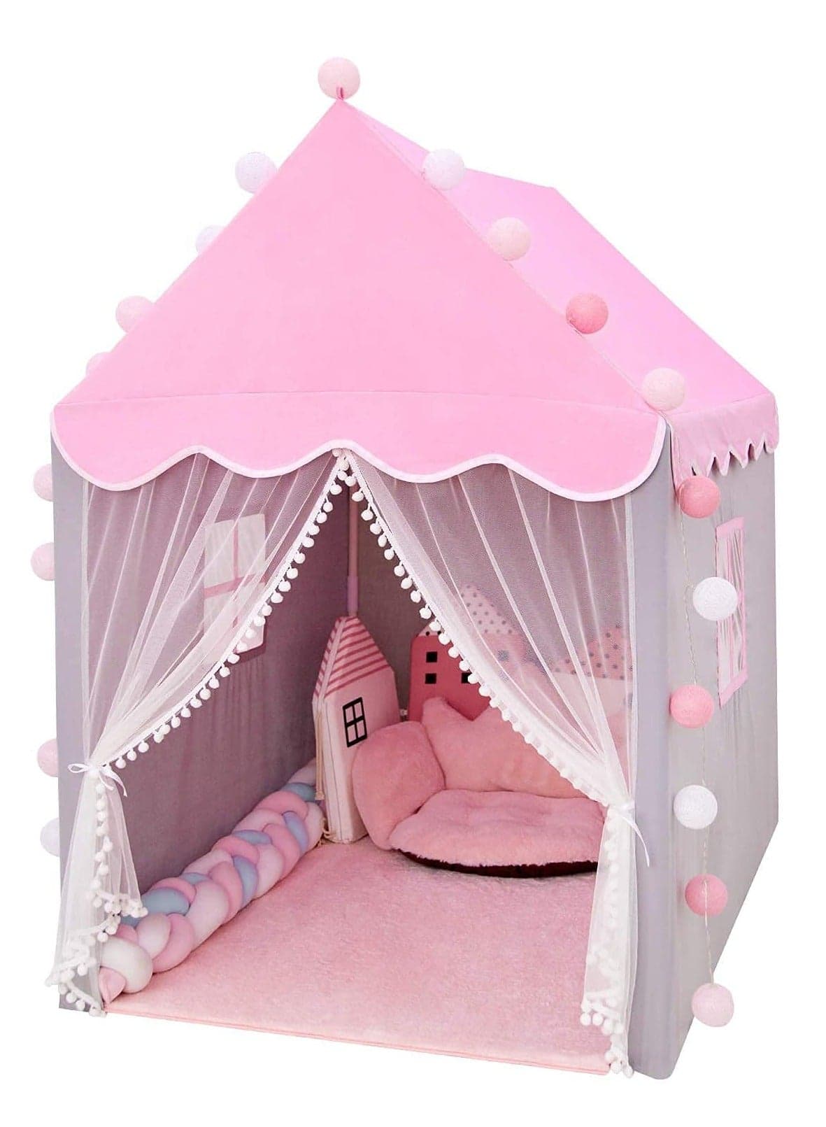 Kids Tent, Play Tent Playhouse For Kids Princess Castle Tent Gift Toys For Girl Play House For Toddler Children Indoor & Outdoor (ONLY TENT)