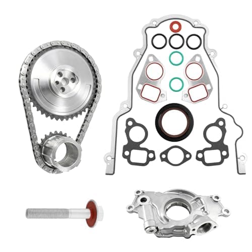 LS High Volume Oil Pump Timing Chain Kit w/Gaskets (M295HV) for 1999-2019 Chevrolet (Chevy) Silverado 1500/Tahoe/Suburban, GM Sierra 1500/Yukon, Cadillac Escalade (4.8L/5.3L/6.0L) - Replaces 12696357