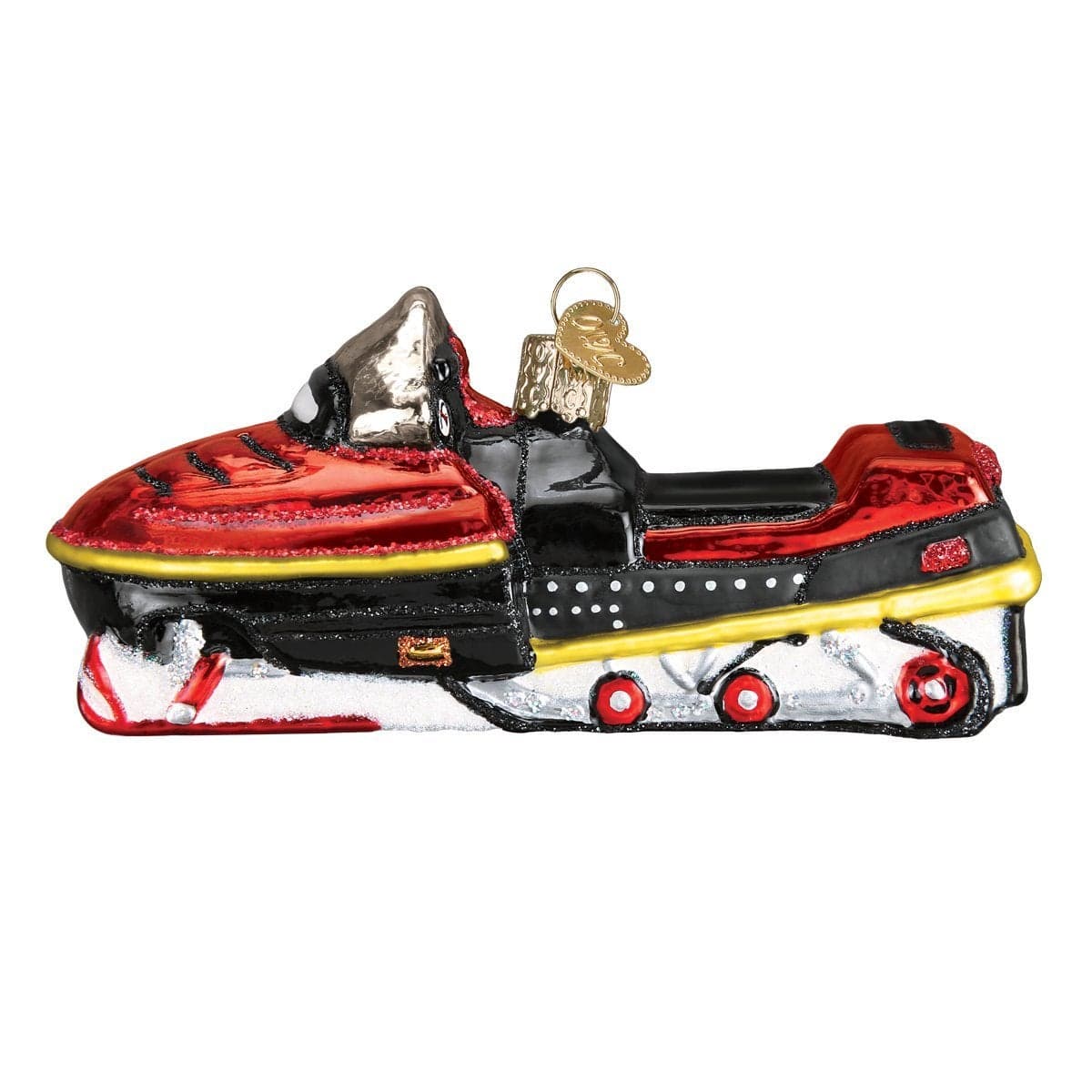 Old World Christmas Ornaments Snow and Ski Collection Glass Blown Ornaments for Christmas Tree Snowmobile