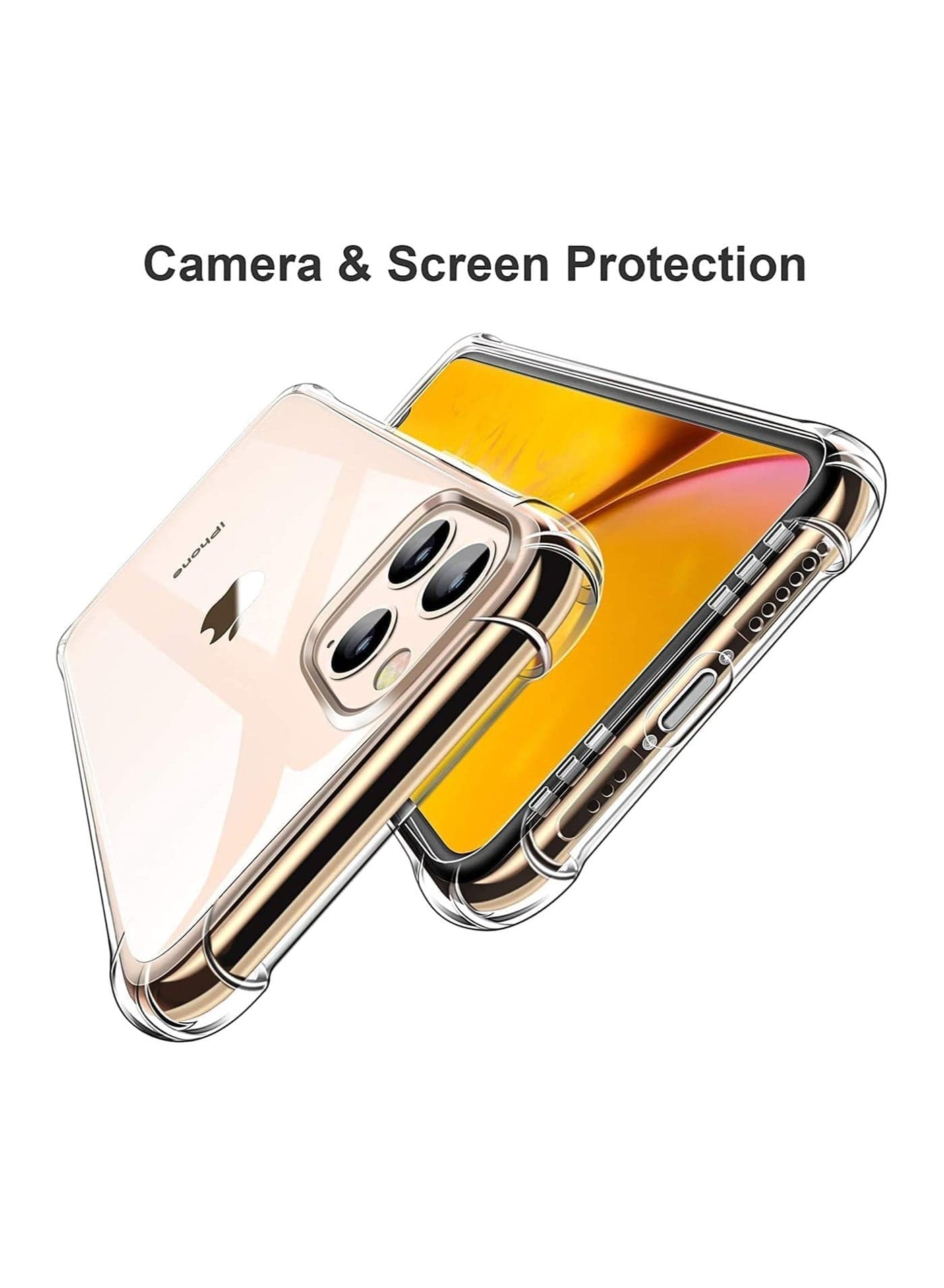 Protective Case Cover For Iphone 12 Pro Clear