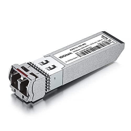 10Gtek 10GBase-LRM SFP+ Transceiver, MMF MultiMode LC Fiber Optic Module, up to 220m, for Cisco SFP-10G-LRM, Meraki MA-SFP-10GB-LRM, Ubiquiti UniFi, Mikrotik, Netgear, Supermicro, TP-Link and More