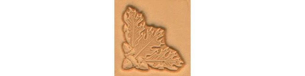 Tandy Leather Oak Leaf Corner Craftool 3D Stamp 853600