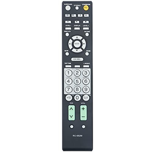 RC-682M Replacement Remote Control fit for Onkyo AV Receiver TX-SA605 TX-SR605 TX-SR605B TX-SA8560 Tx-sa8560 Tx-sr605 Tx-sr605b Sr605s - av Receiver Txsr605s