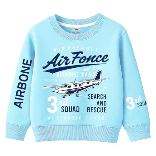 Kuchipoo Boys Regular Fit Winterwear Sweatshirt (KUC-SWT-358, 3-4 Years, Multi-Colored)