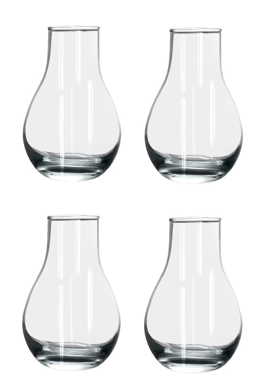 Green Fills BulbShaped Glass Vase Set of 4 Modern Decorative Vases Home Decor Table Centerpiece Dining Table Wedding Arrangements 4vase
