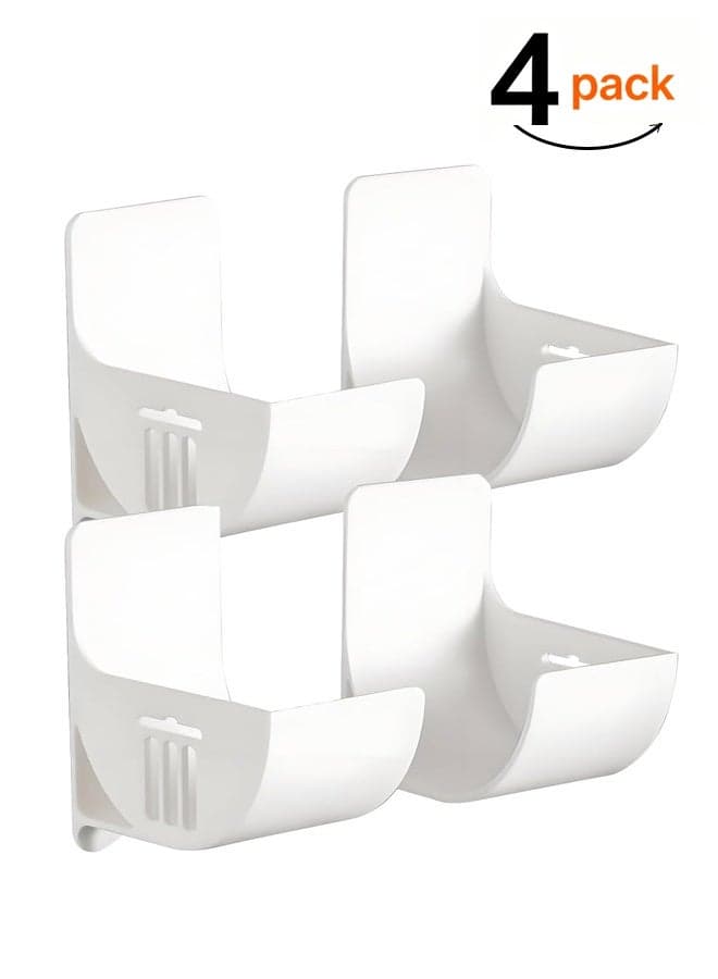 2 Pairs No Punching Trash Bag Dispenser Plastic Bag Holder,Wall Mounted Plastic Bag Organizer Grocery Bag Holder Garbage Bag Plastic Wrap Holder For Home Kitchen Organizers And Storage