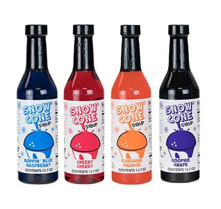 127oz SnoCone Syrups 4 Pack