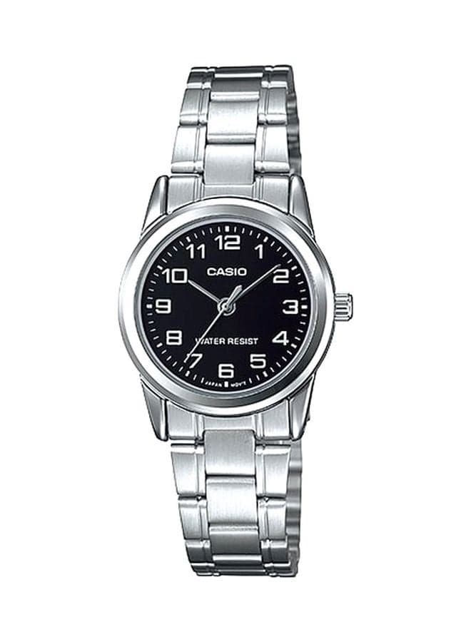 Women Water Resistant Analog Watch LTP-V001D-1BUDF - 25 mm - Silver