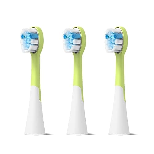 FUMEIKANG Kids Electric Toothbrush Heads Replacement Compatible with Philips Sonicare (Pack of 3) (Blue, Medium)