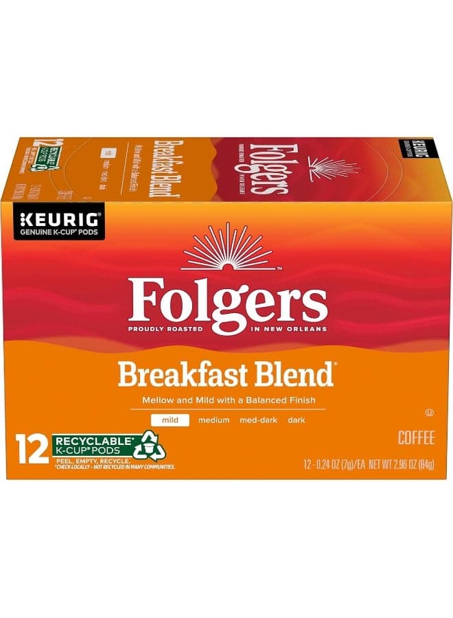 Folgers Breakfast Blend Mild Roast Coffee Pods
