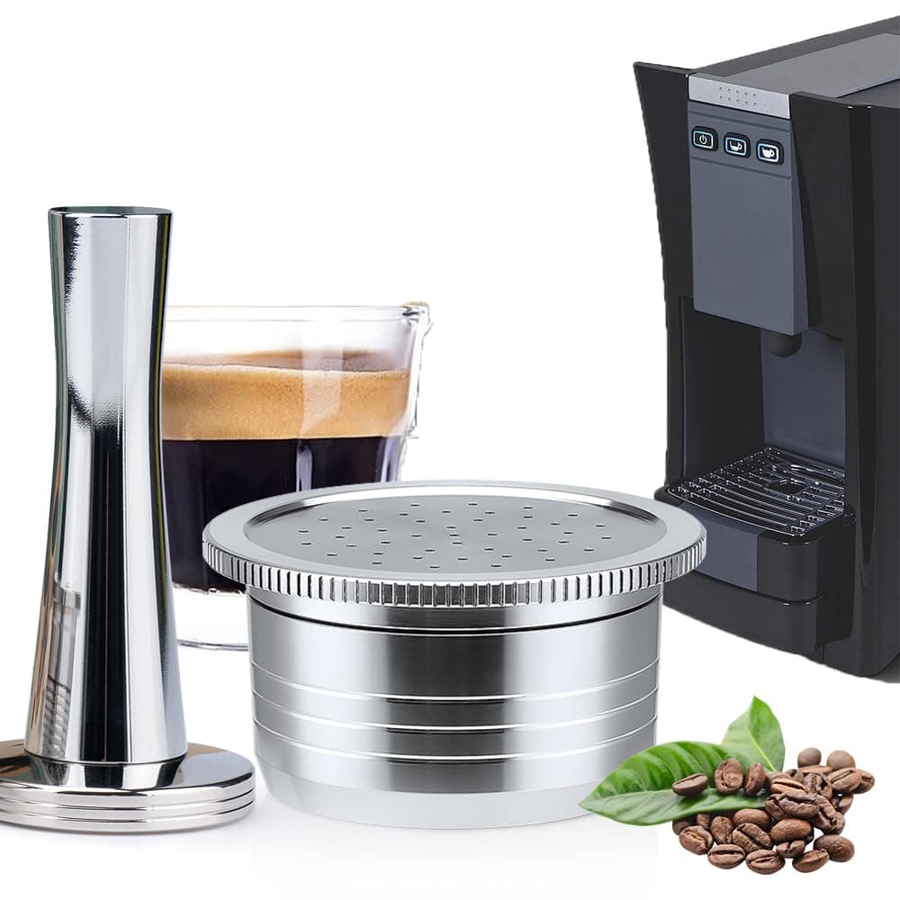 Reusable Coffee Capsules Compatible with Essse Caffe S12 St Machine Refillable Stainless Steel Pods