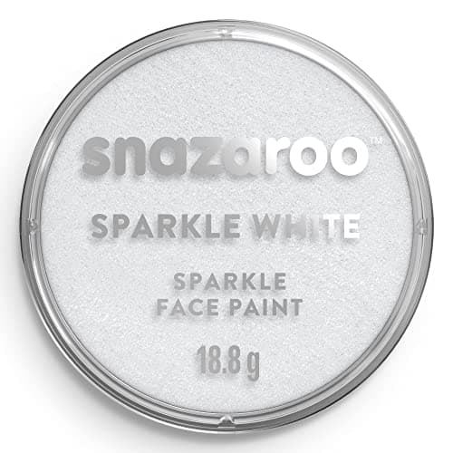 Snazaroo Sparkle Face and Body Paint 188g 066oz Pot Sparkle White