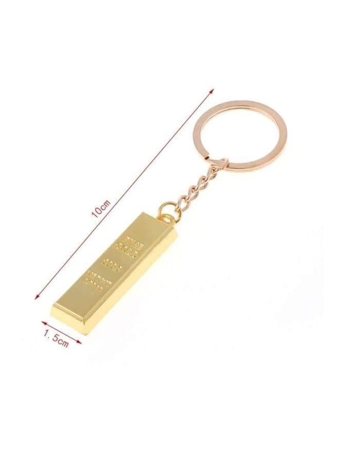 Metal Ingot Bullion Keychain
