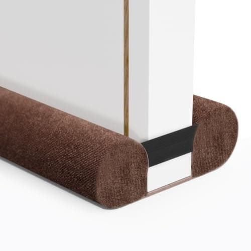 Upgraded Door Draft Stopper for Bottom of Door Under Door Gap Filler for Big Gap No Folding Required Flexible Installation Door Sweep soundproofing Strip for Home Apartment 2832in Brown