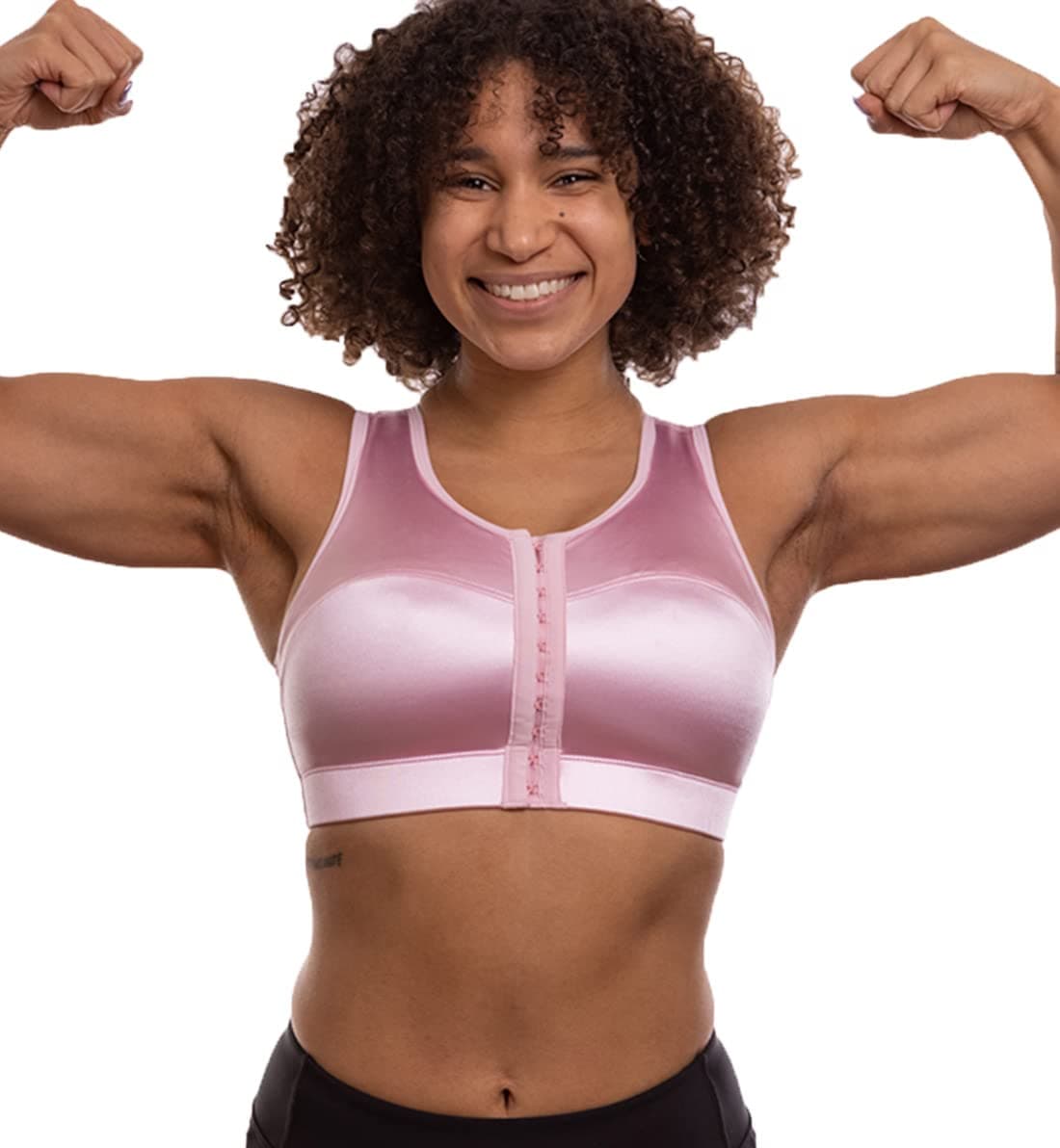 ENELL Women's Full Coverage High Impact Sports Bra (100) (US, Numeric, 1, Regular, Regular, Hope Pink)