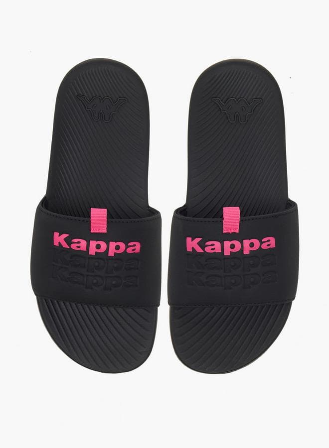 Women Logo Embossed Slides