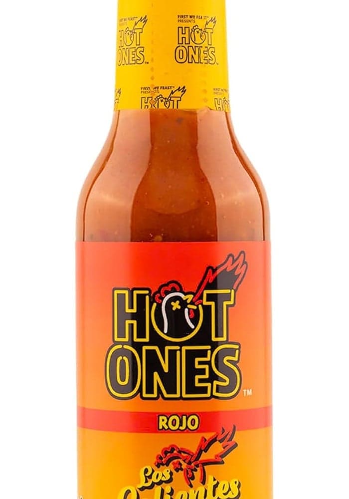 Hot Ones Los Calientes Rojo Hot Sauce - Spicy Sauce with Smoked Red Jalapeno, Habanero & Apricot, 5 fl oz
