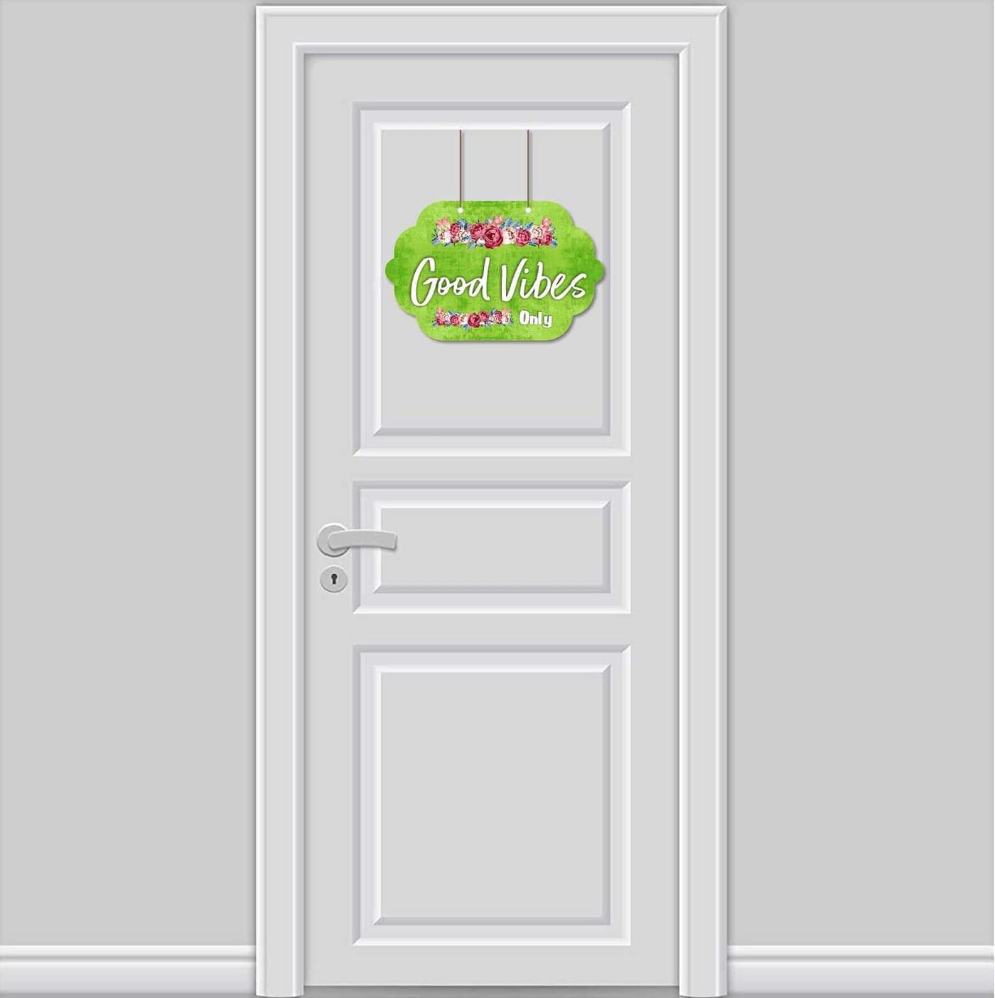 CVANU Beautiful Good Vibes Only Wall Hanging Sign Board for Home D?cor Item to Increse The Charm of Your Home Size (11.5inchesx7inches)