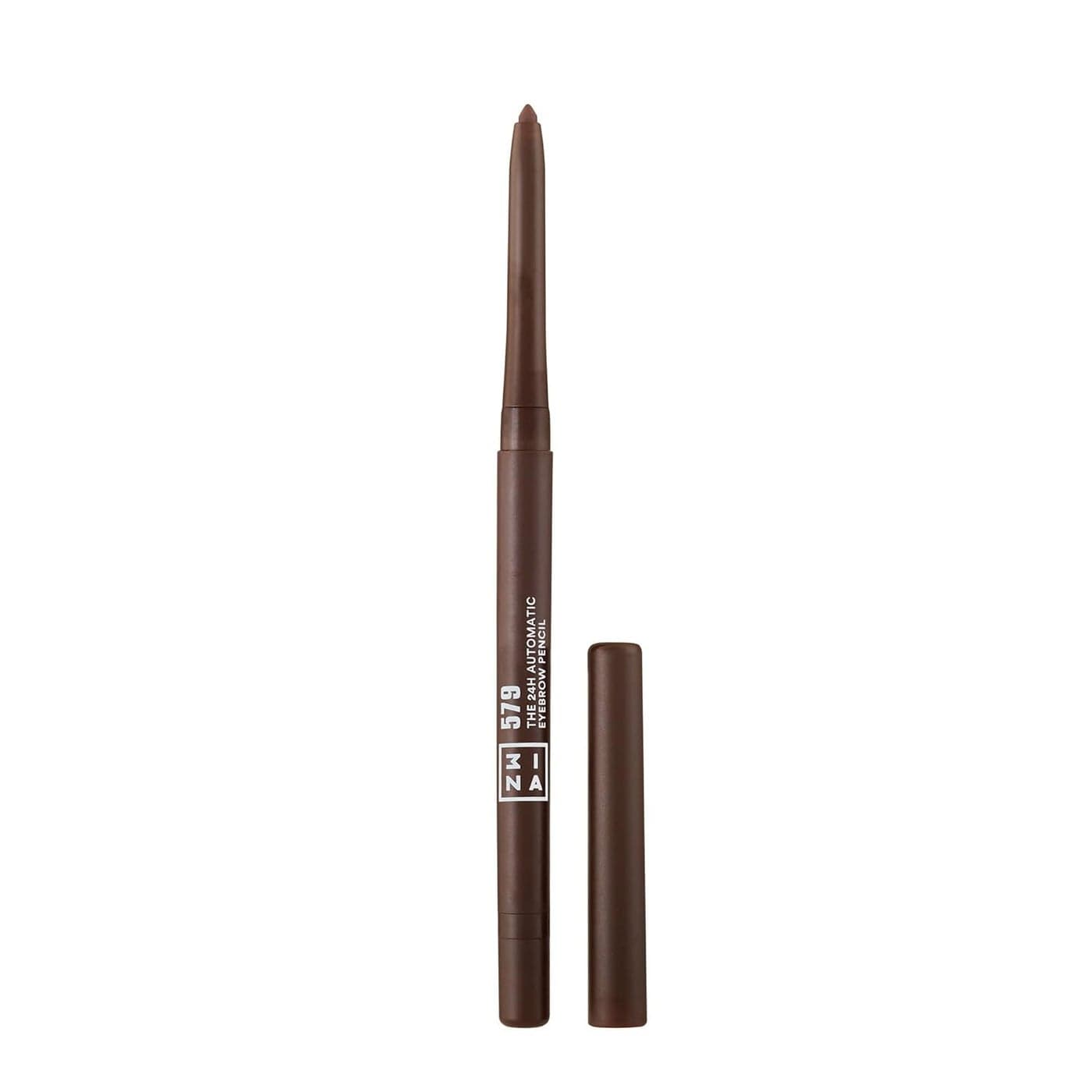 3INA The 24H Automatic Eyebrow Pencil 579 Defines And Fills Your Eyebrows Offers A 24H Waterproof Formula Features An Integrated Sharpener And Automatic Format Creamy Dark Brown 0011 Oz