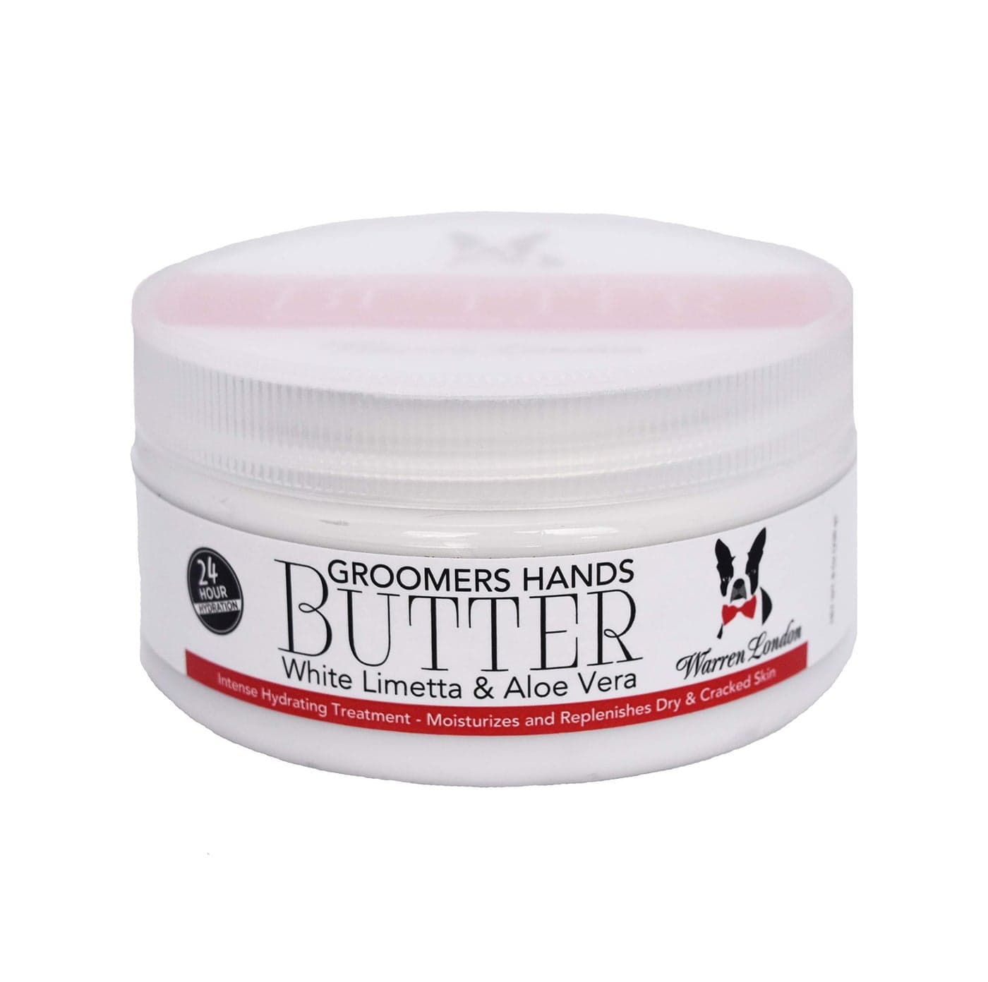 Warren London Groomers Hand Butter 8 oz WorkingHands Cream for Dry Cracked Skin FastAbsorbing Aloe Shea White Limetta Scent NonGreasy Moisturizer Made in USA