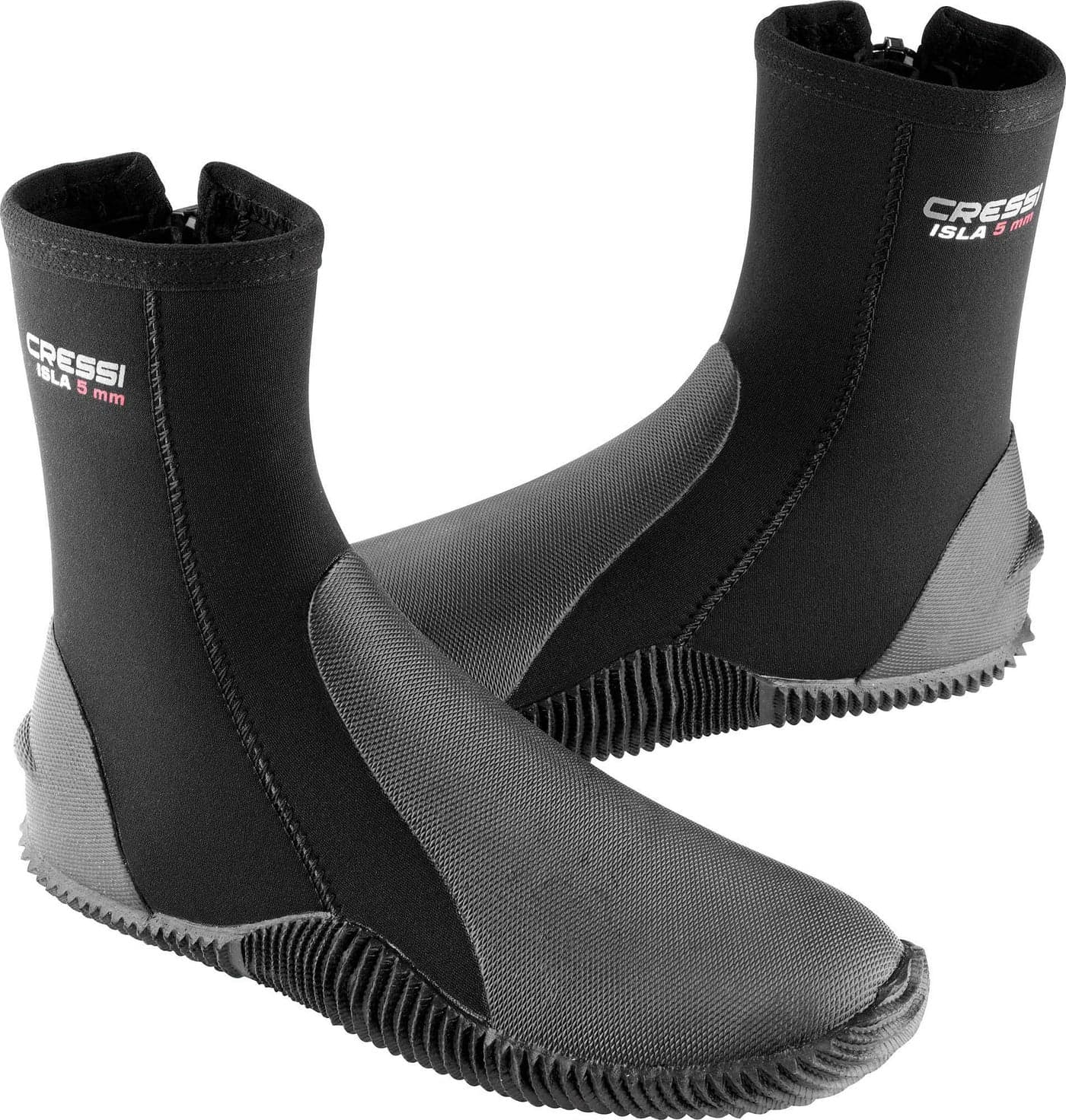 Cressi Unisex Adult 5mm Thickness Diving Boots, Black/Black, US Man 12 US Lady 13