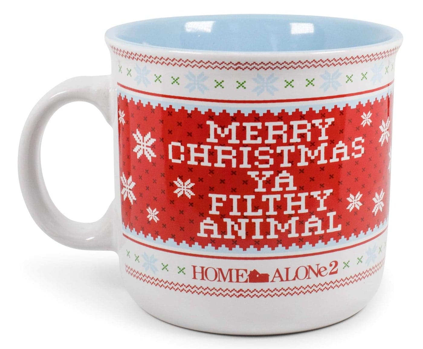 Silver Buffalo Home Alone 2 Merry Christmas Ya Filthy Animal Ceramic Camper Mug Funny Christmas Cup Festive Drinkware For Coffee Tea Hot And Cold Beverages Holds 20 Ounces
