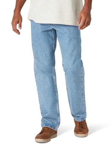 Classic 5-pocket Relaxed Fit Cotton Jean, Stone Bleach, 36W x 30L