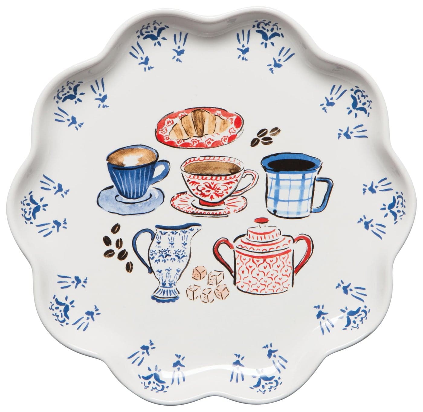 Now Designs Stoneware Appetizer Shaped Dish Coffee Break