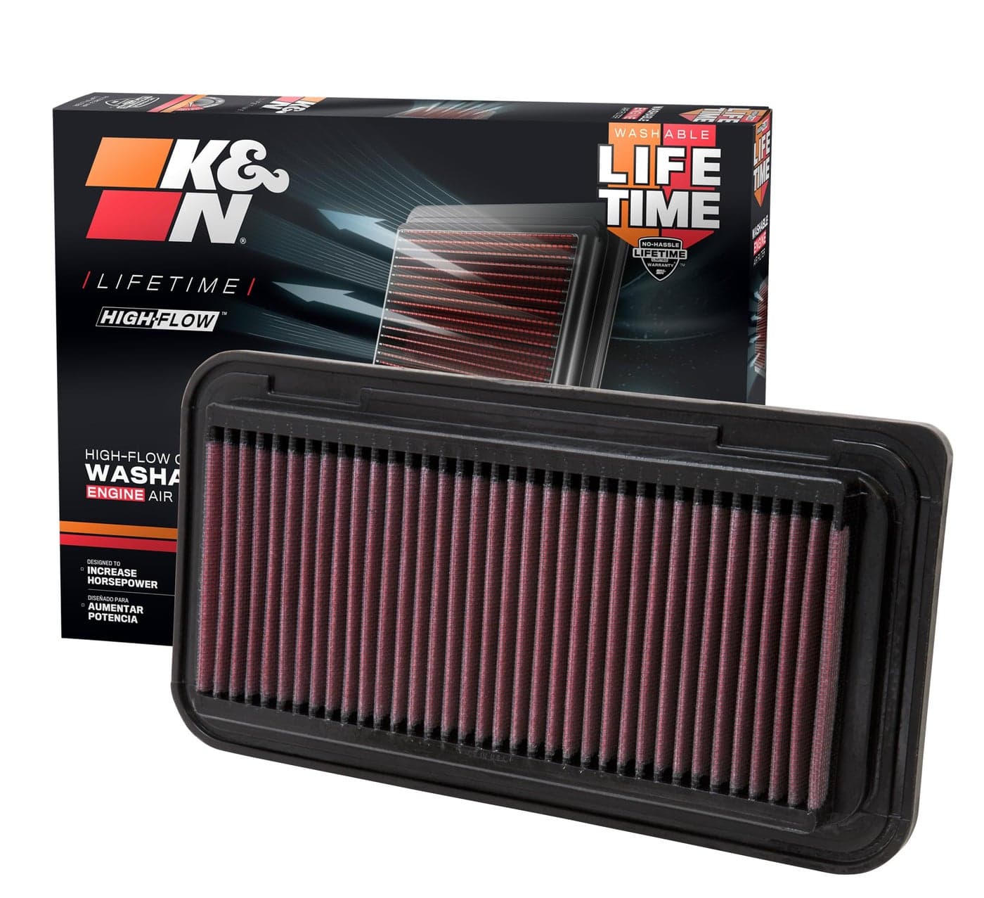 KN HighFlow Original Lifetime Engine Air Filter Increase Power Premium Washable Compatible with 20052020 ScionSubaruToyota FRS TC BRZ 86 Corolla GT86 332300