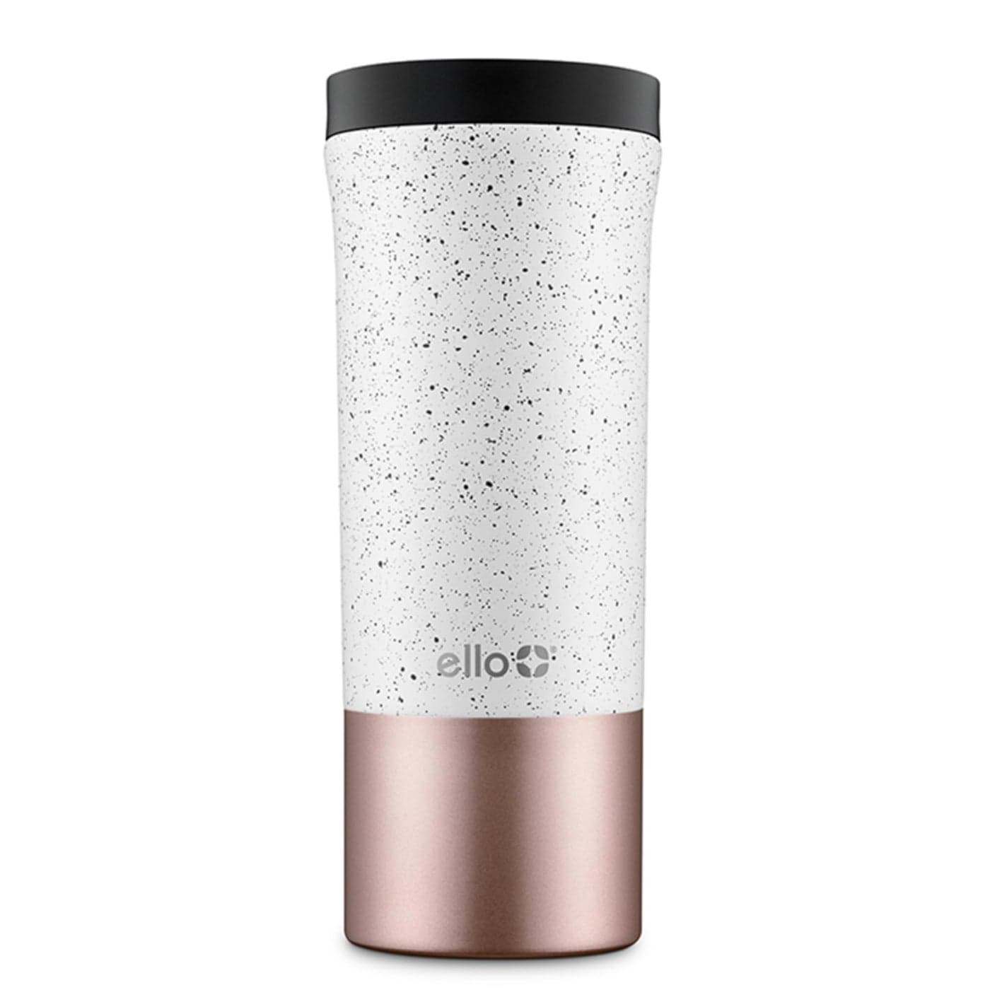 Ello Miri 16oz Vacuum Insulated Stainless Steel Travel Mug LeakProof Slider Lid Keeps Hot for 5 Hours Perfect for Coffee or Tea BPAFree Fits Most Cupholders Holiday Gift Speckle