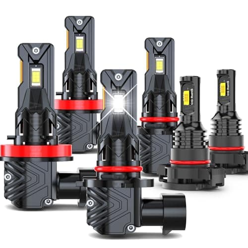 ANDWOGB Lights Compatible for Chevy Avalanche Light Bulbs for Off road Use, Years: 2007 2008 2009 2010 2011 2012 2013, 48000 Lumens 800% Brightness, Pack of 6