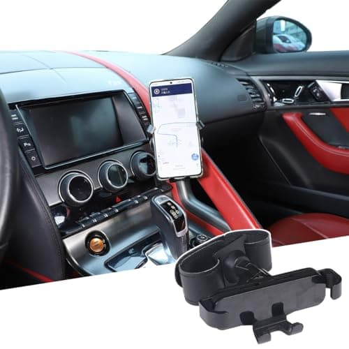 JONKOKO Car Central Control Armrest Car Phone Mount for Jaguar FType 20132024 Auto Mobile Phone Holder Accessories Style A