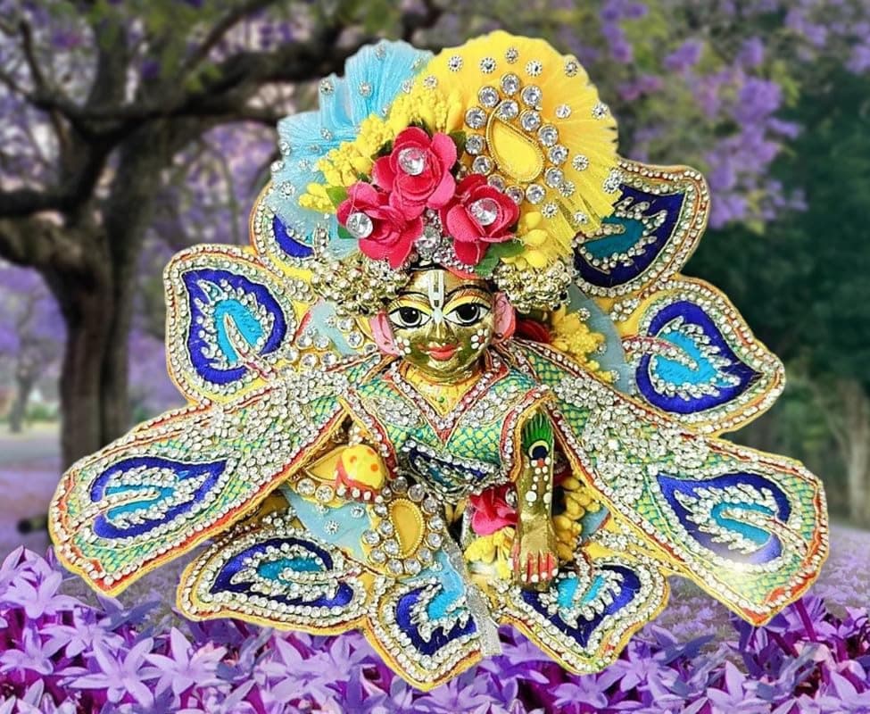 Partish Laddu Gopal Heavy Janamashtmi Dress Size 0 l Ladoo Gopal Dress l Kanha Ji Poshak Size 1 2 4 5 6 (Y)