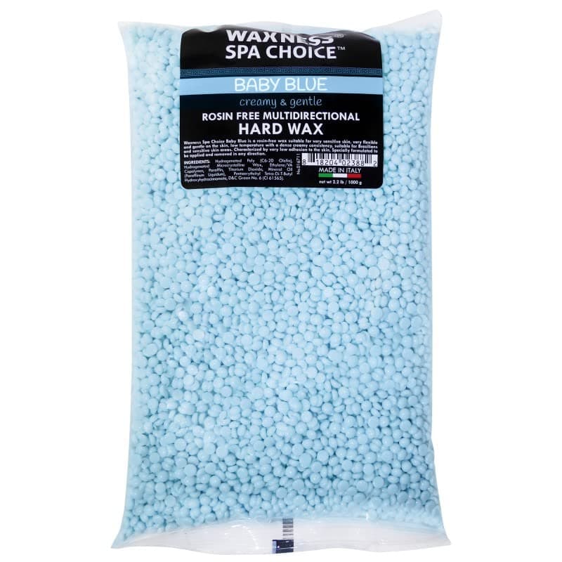 Waxness Spa Choice Rosin Free Multidirectional Baby Blue 22 lb 1 kg