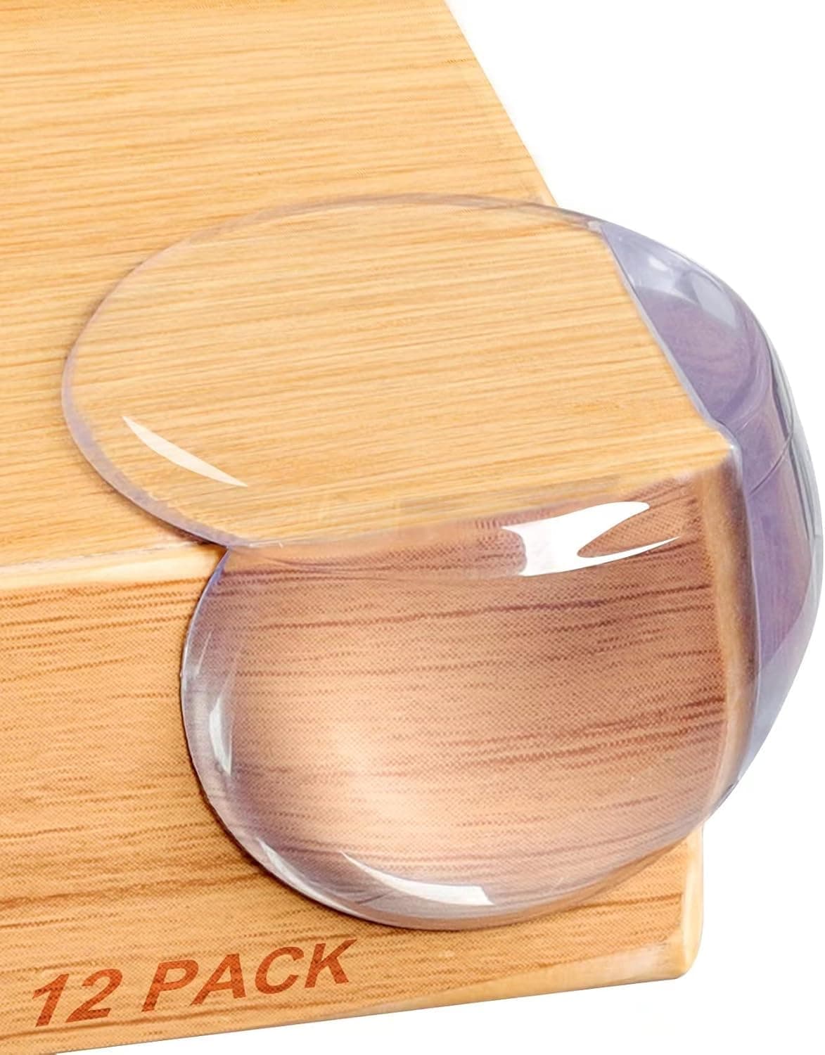 LILBEE Baby Corner Protector – Transparent PVC Edge & Corner Guards for Furniture, Tables & Desks - Soft, Non-Toxic Baby Safety Bumpers – 12 Pack (Clear)