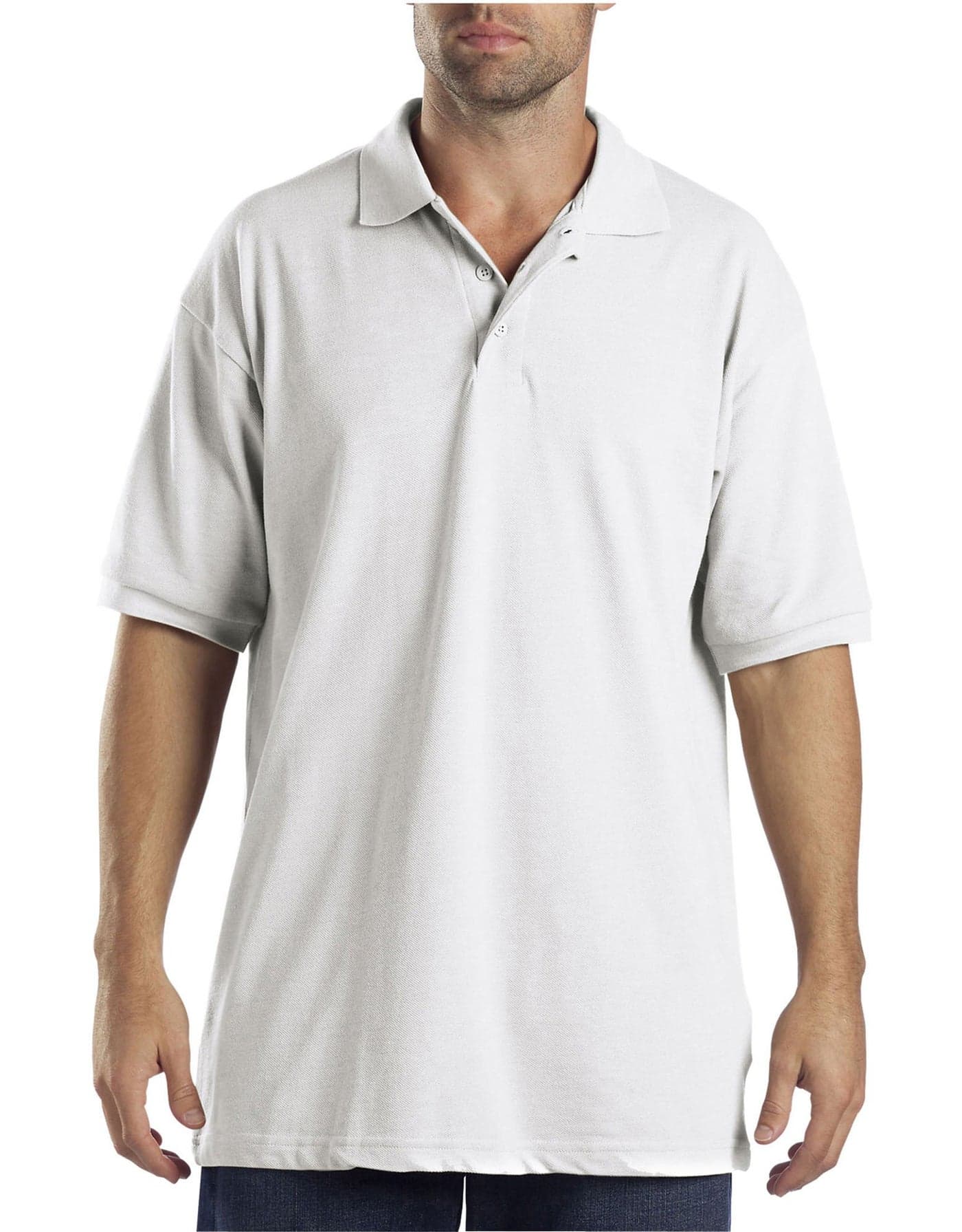 Dickies Mens Big Polo Shirts, White, 3X-Large US