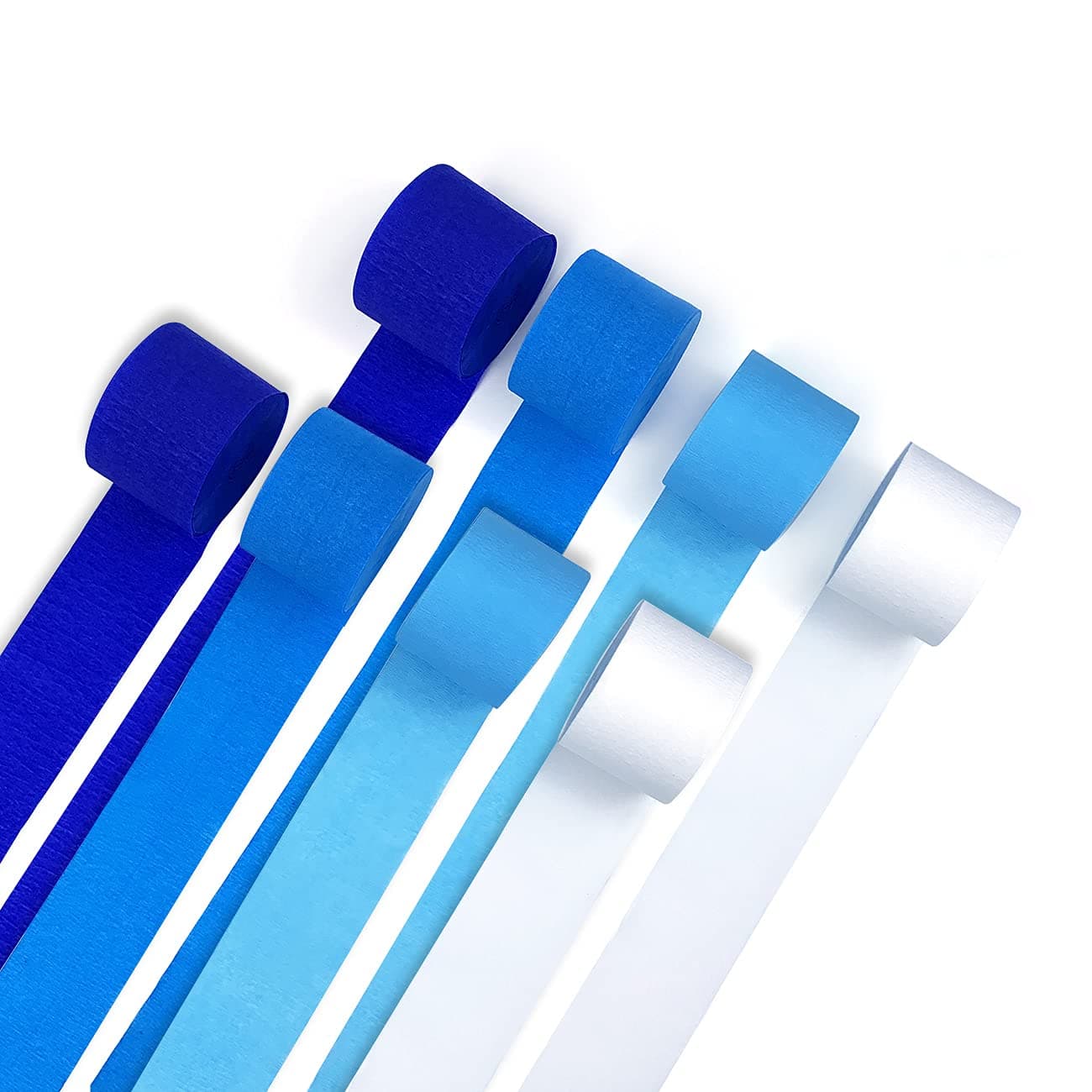 Blue Crepe Paper Streamers 8 Rolls 656 ft Crepe Paper Decorations for Birthday Party Baby Shower or Reunion Blue Gradient